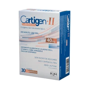 Dermocosmético Colágeno Cartigen Ii 30 Comprimidos