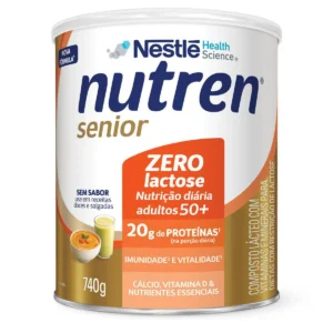 Dermocosmético Complemento Alimentar Nutren Sênior 50+ Zero Lactose sem Sabor 740g