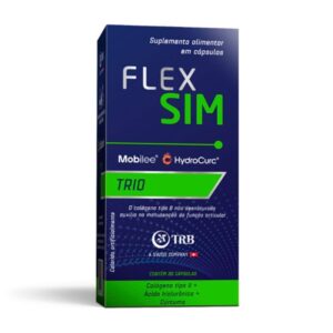Dermocosmético Flex Sim Trio Colágeno Tipo Ii + Ácido Hialurônico + Cúrcuma 30 Comprimidos Trb